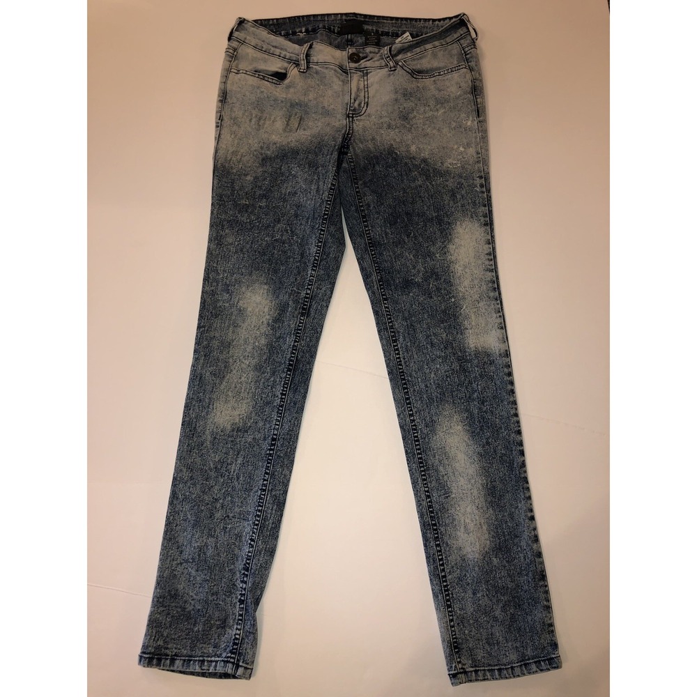 Cato Jeans Womens Size 9 Acid Wash Skinny Leg Denim Pants